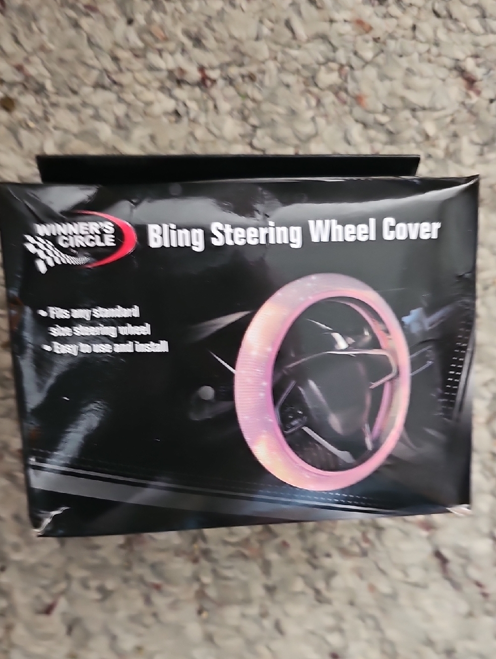 Winner's Circle Bling Pink Steering Wheel Cover